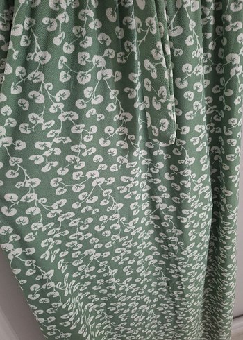 Uzun Kol Bağlamalı V Yaka Bohem Elbise - Görsel 3