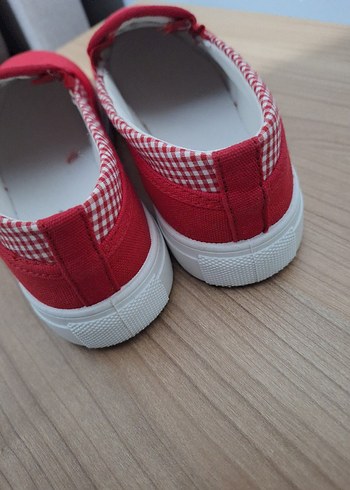 Kırmızı Kadın Günlük Dolgu Topuk Ayakkabı - Görsel 4