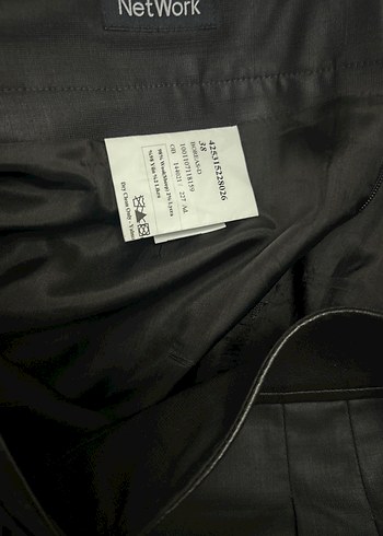 Kemerli Siyah Deri bel saten Etek - Görsel 3