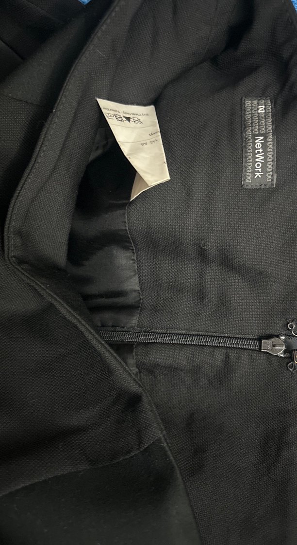 Siyah Midi ofis Kalem Etek yanları cepli - Görsel 3