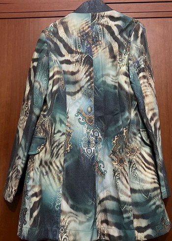 Bohem Uzun Desenli Kadın ceket - Görsel 2