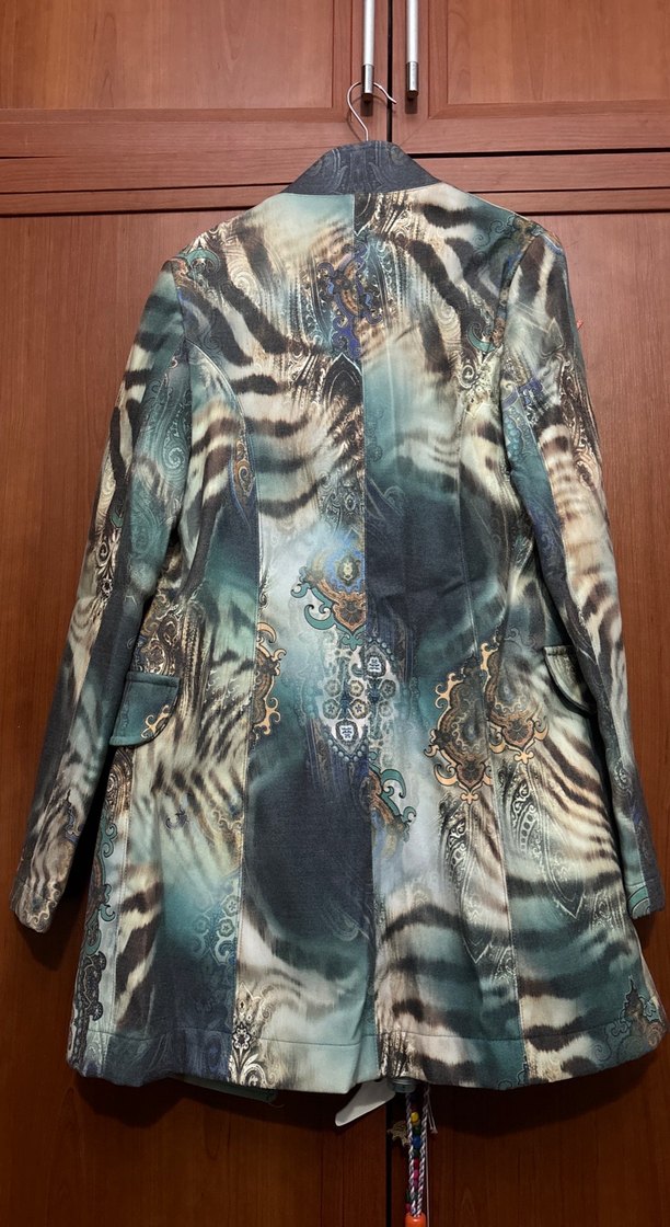 Bohem Uzun Desenli Kadın ceket - Görsel 2