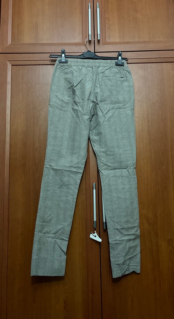 Bej Kadın Kemerli binici Pantolon - Görsel 2