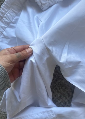 Beyaz Off-White Mini Tişört - Görsel 5