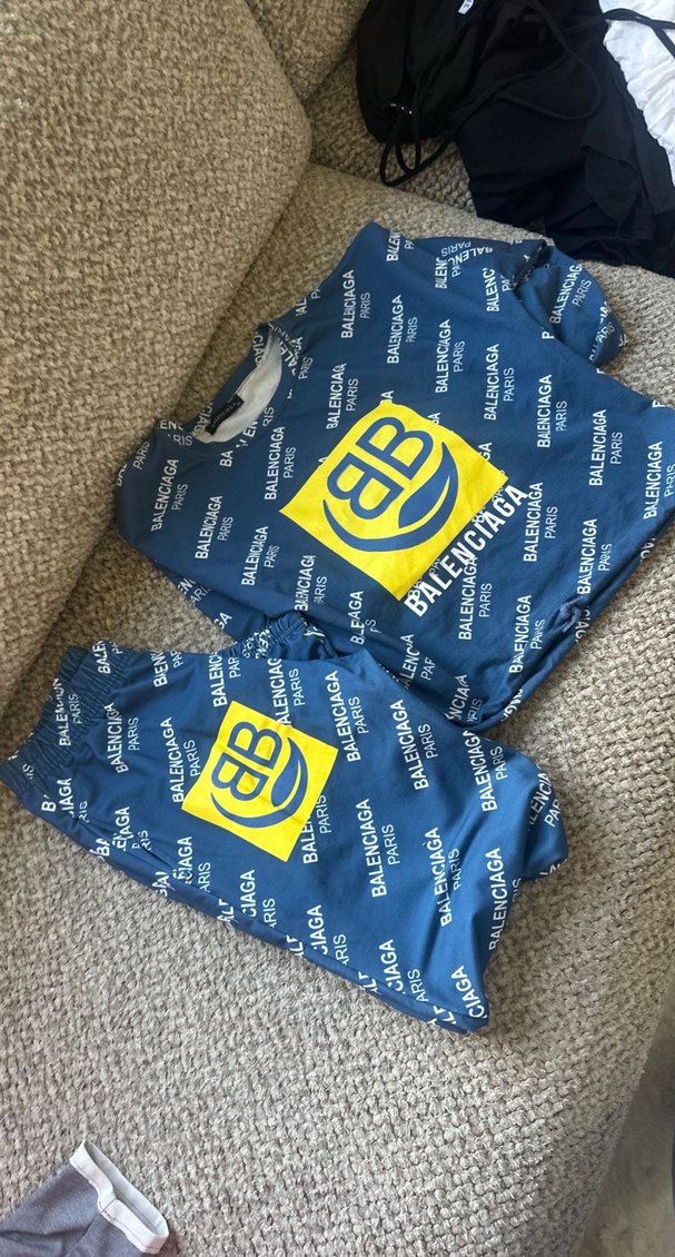 Renkli Baskılı Mavi Erkek Kısa Kollu Pijama Takımı - Görsel 2