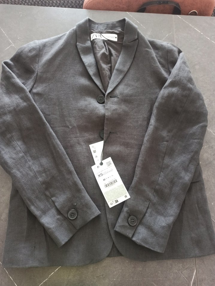 Zara Keten Kadın Blazer Ceket - Görsel 5