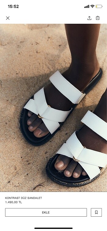Zara Zara düz sandalet