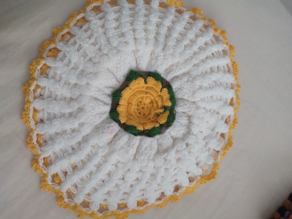 Sarı El Yapımı Banyo Süngeri - Görsel 3