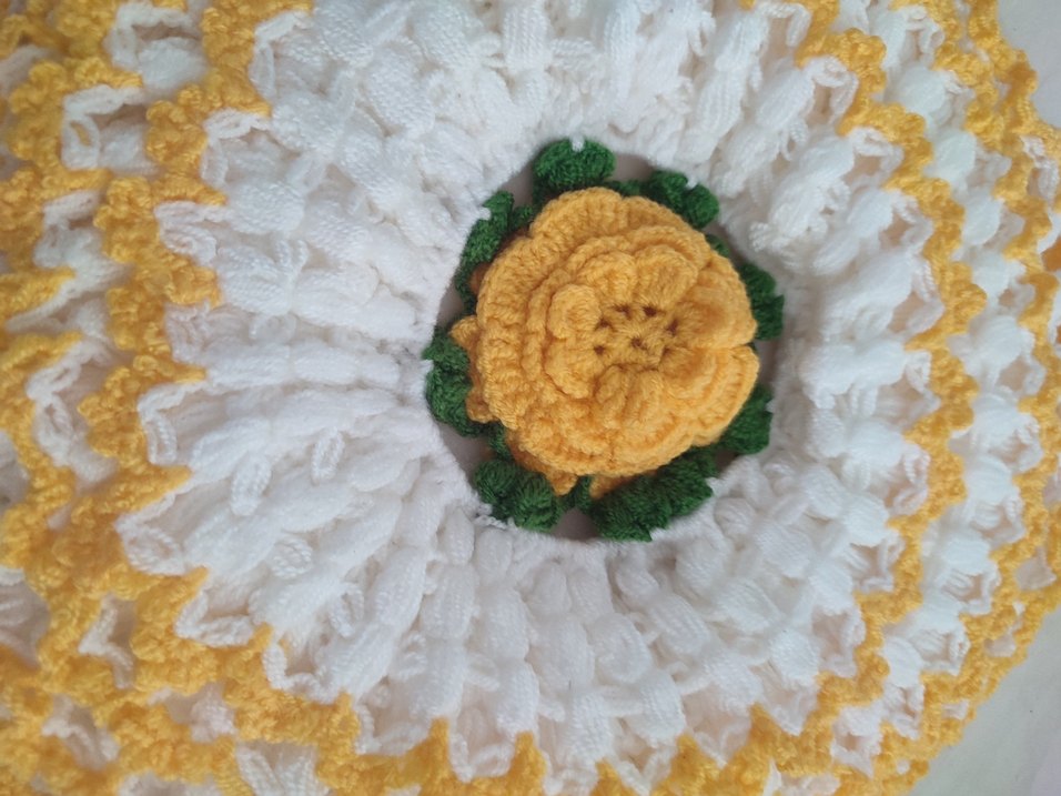 Sarı El Yapımı Banyo Süngeri - Görsel 2