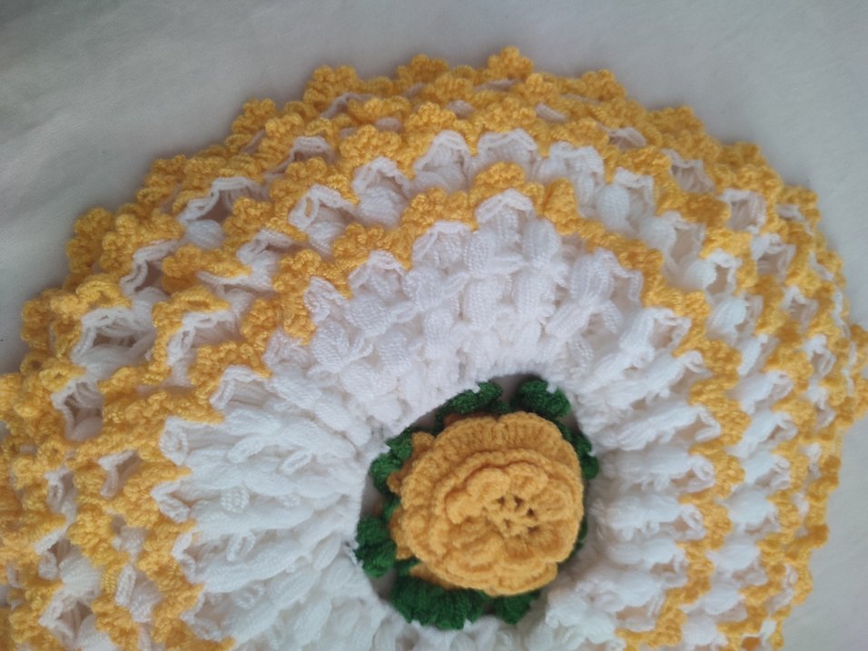 Sarı El Yapımı Banyo Süngeri - Görsel 4