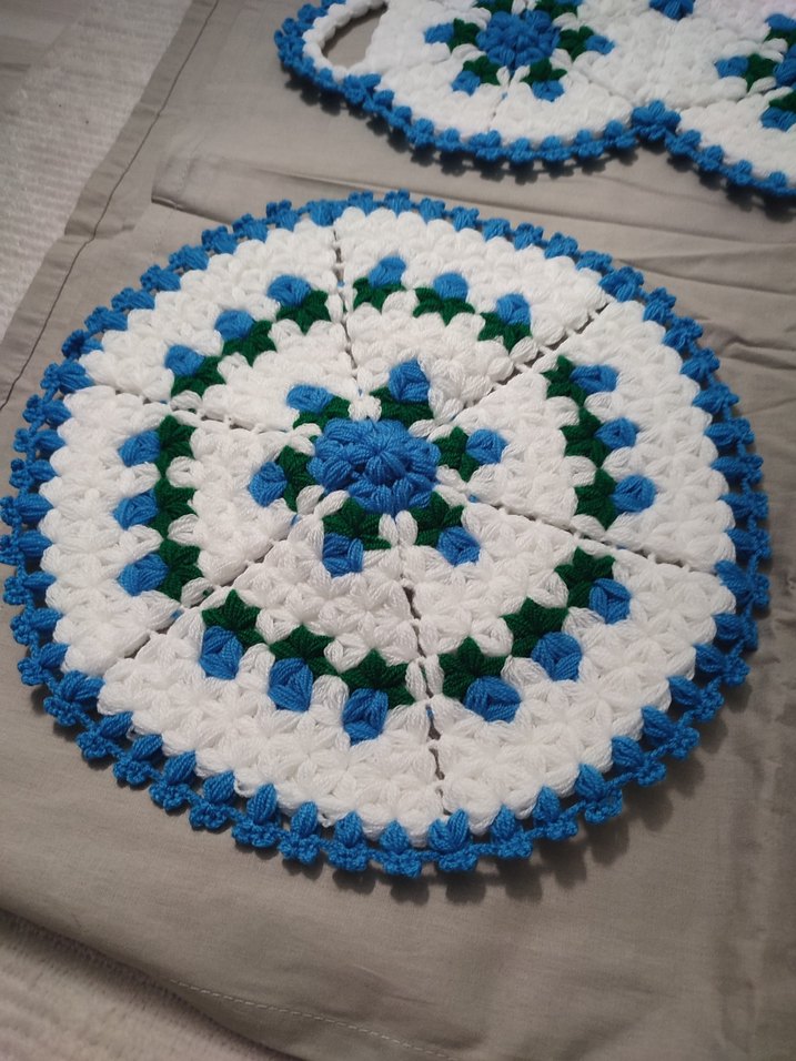 El Örgüsü Mavi Beyaz Lif Seti - Görsel 2