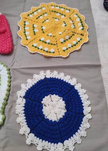 Renkli El Örgüsü Banyo Süngeri Seti - Görsel 4