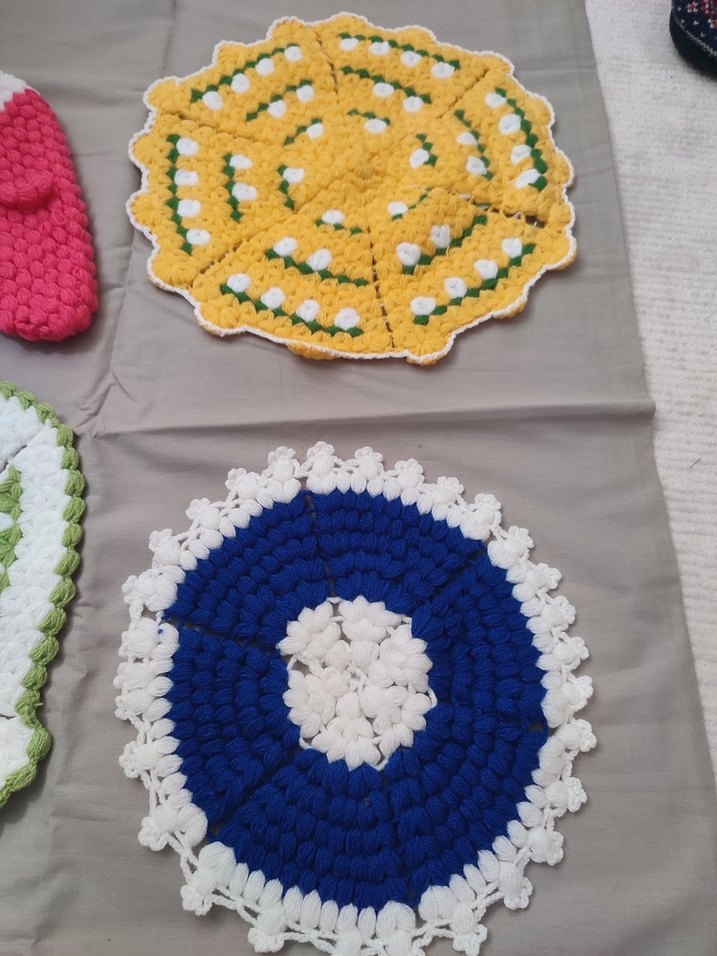 Renkli El Örgüsü Banyo Süngeri Seti - Görsel 4