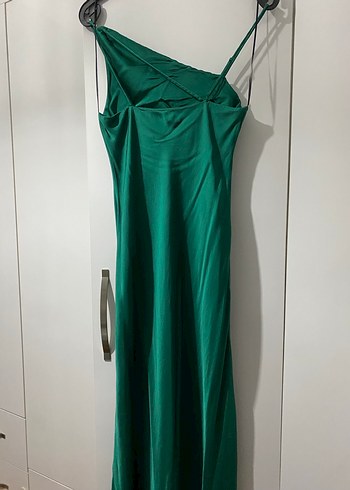 Zara saten elbise - Görsel 3