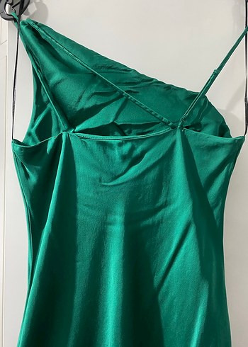 Zara saten elbise - Görsel 4