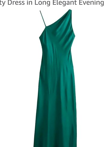 Zara saten elbise - Görsel 6