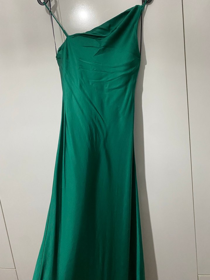 Zara saten elbise - Görsel 2