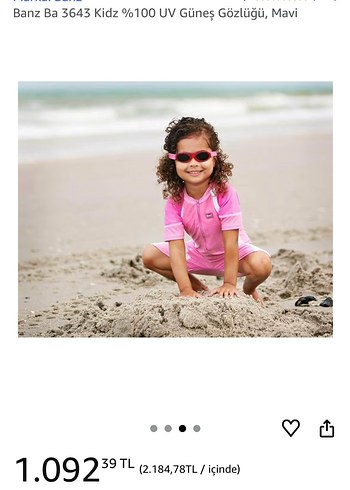 Kidz banz %100 UV korumalı bebek Güneş Gözlüğü - Görsel 5