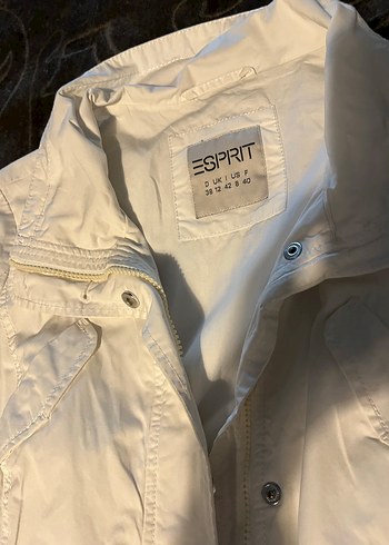 Düğmeli Beyaz Midi Kadın Ceket - Görsel 2