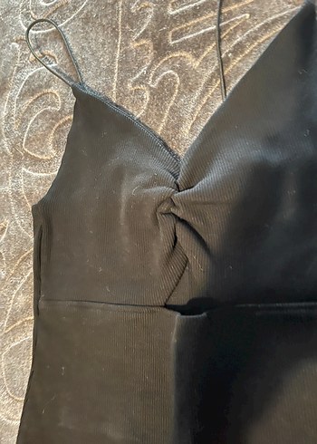 Zara Zara Siyah mini V Yaka Elbise