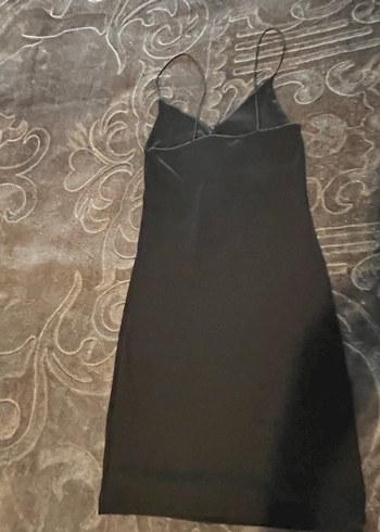 s Beden Zara Siyah mini V Yaka Elbise