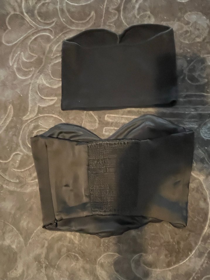 Zara Siyah 5 adet Mini Crop Top - Görsel 4