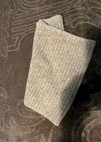 Zara Gri  yün straplez üst - Görsel 4