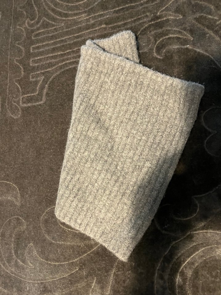 Zara Gri  yün straplez üst - Görsel 4