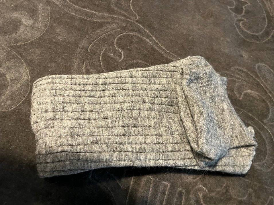 Zara Gri Uzun Kollu Boğazlı Triko Kazak - Görsel 5