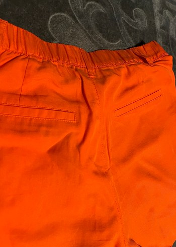 Kadın Turuncu Mini Şort - Görsel 5