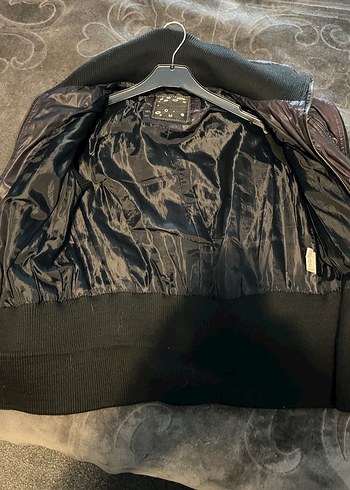 Düğmeli Kahverengi Deri Yelek - Görsel 6