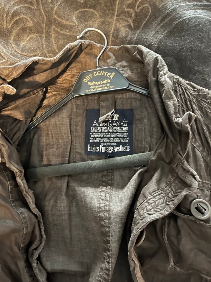 Düğmeli Kahverengi Midi Ceket - Görsel 3