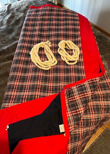 Kırmızı Ekose Desenli Yatak Örtüsü - Görsel 8