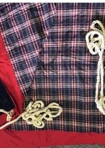 Kırmızı Ekose Desenli Yatak Örtüsü - Görsel 12