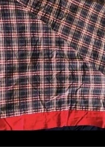 Kırmızı Ekose Desenli Yatak Örtüsü - Görsel 11