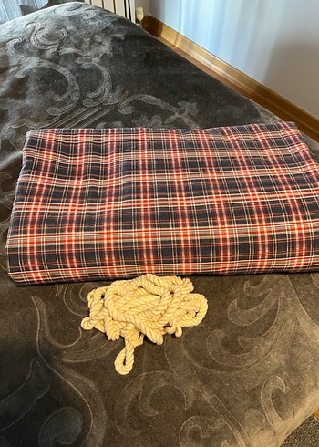 Kırmızı Ekose Desenli Yatak Örtüsü - Görsel 9