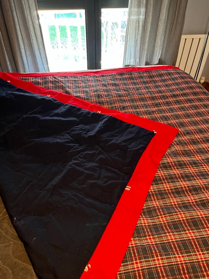 Kırmızı Ekose Desenli Yatak Örtüsü - Görsel 3