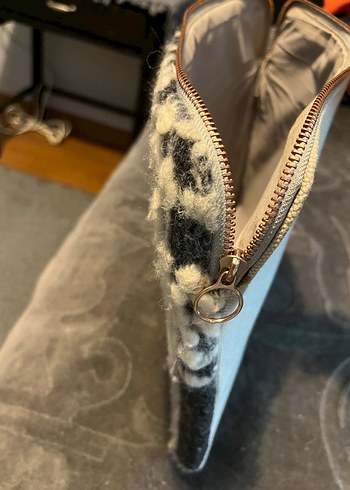 Gri Desenli portföy çanta - Görsel 3