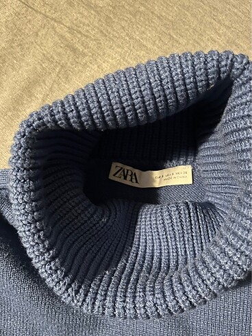 s Beden mavi Renk Zara crop kazak