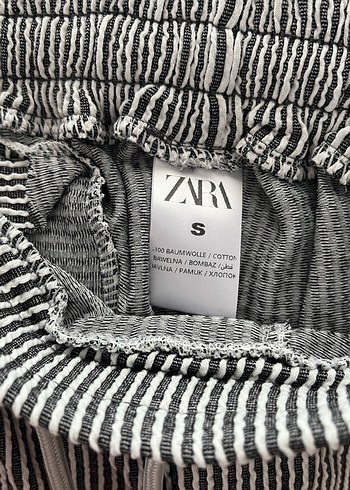 Gri çizgili beli lastikli jean - Görsel 3