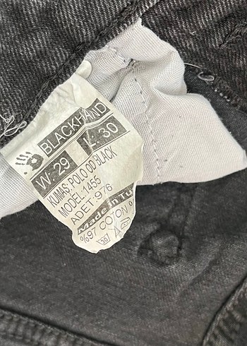 Kemerli Siyah Dar Kesim erkek  Kot Pantolon - Görsel 4