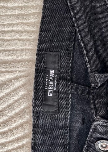 Kemerli Siyah Dar Kesim erkek  Kot Pantolon - Görsel 3