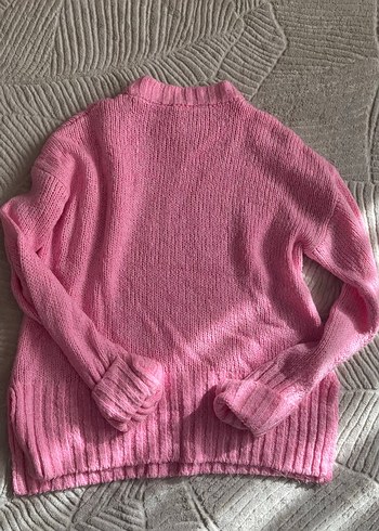 Pembe Triko Kadın Kazak - Görsel 4