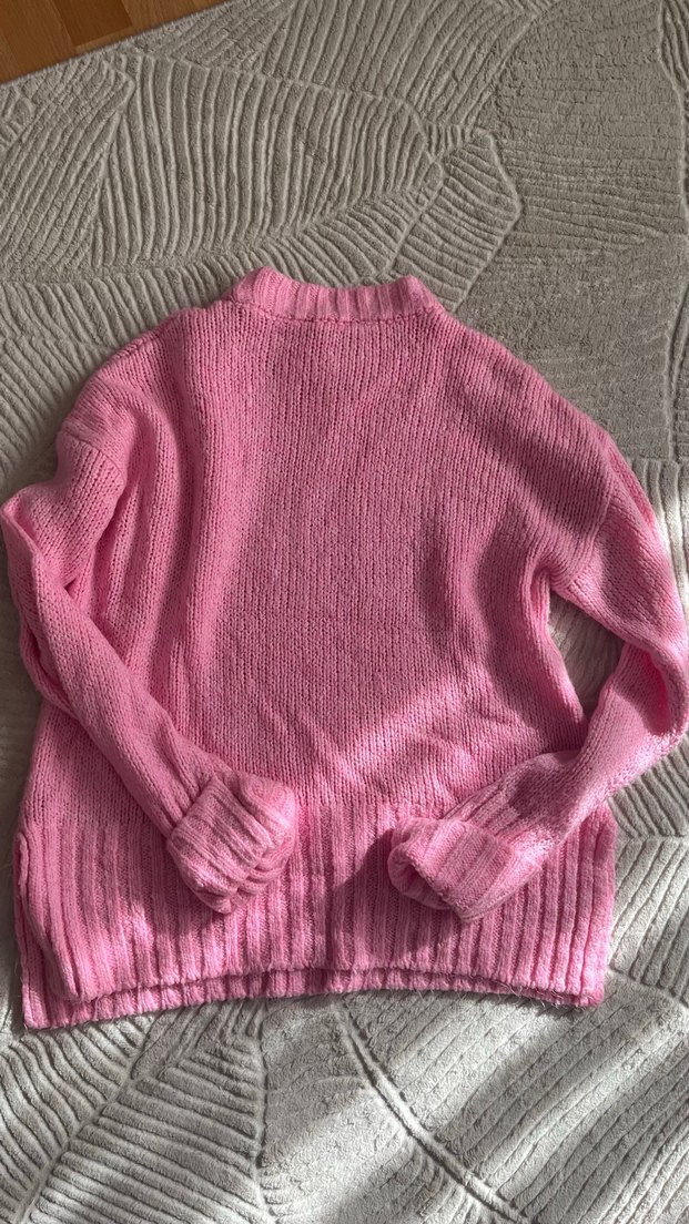 Pembe Triko Kadın Kazak - Görsel 4