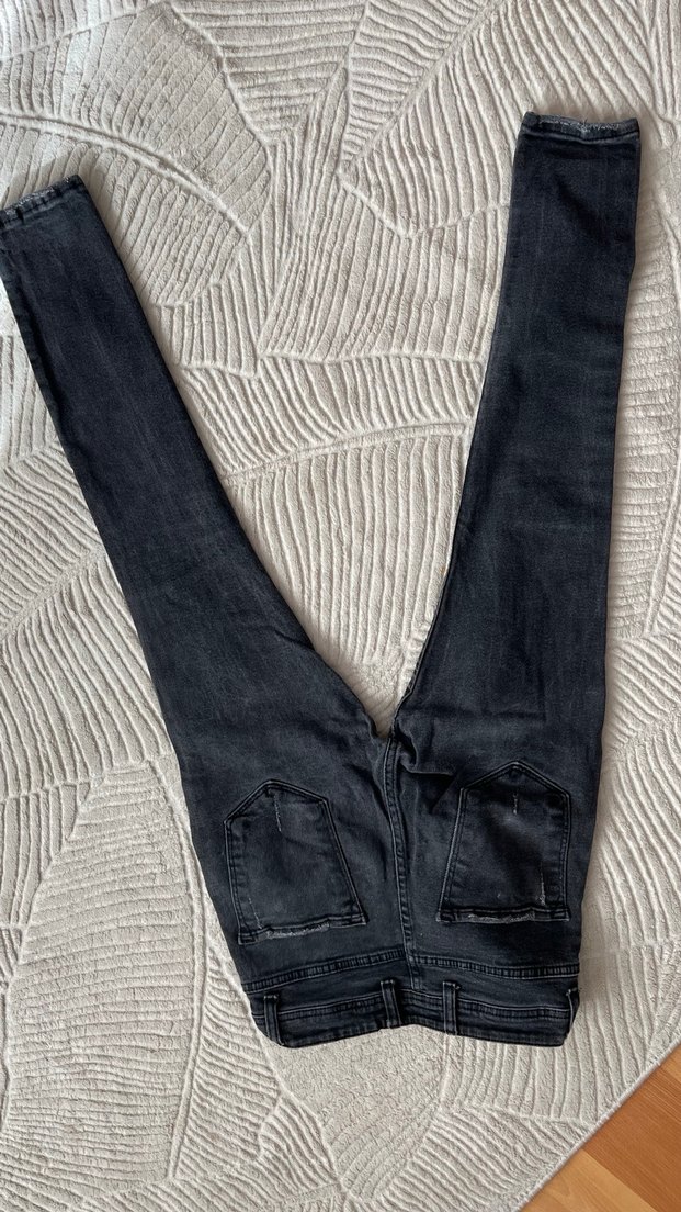 Gri Erkek Regular Fit Denim Jean - Görsel 4