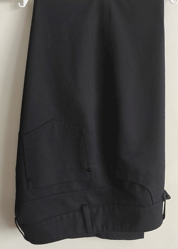 Kadın Lacivert Piliseli Kumaş Pantolon - Görsel 3