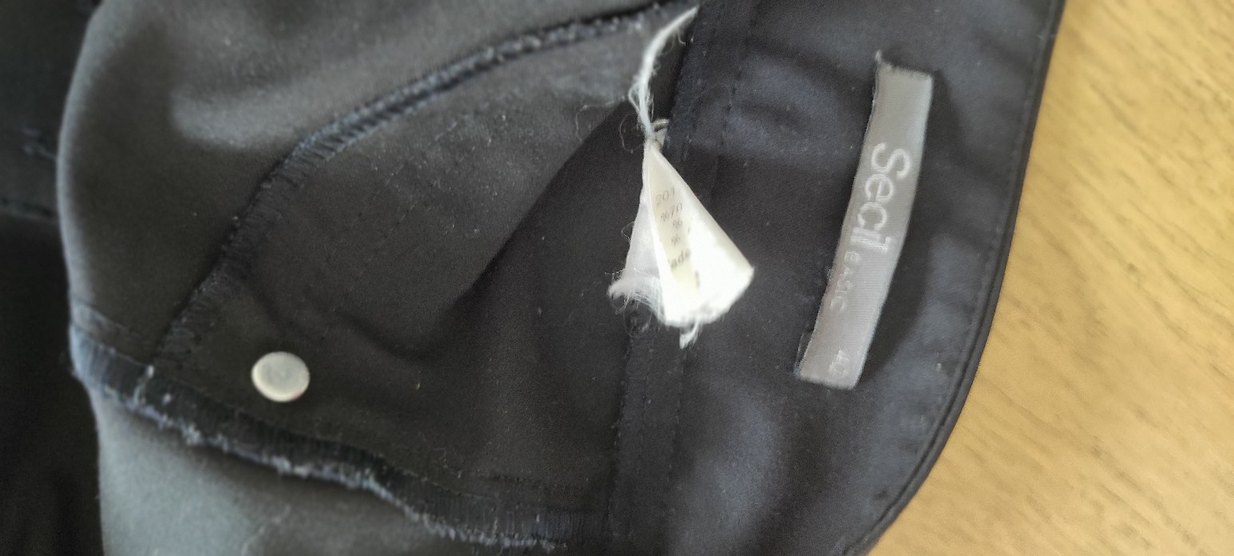 Kadın Lacivert Piliseli Kumaş Pantolon - Görsel 4