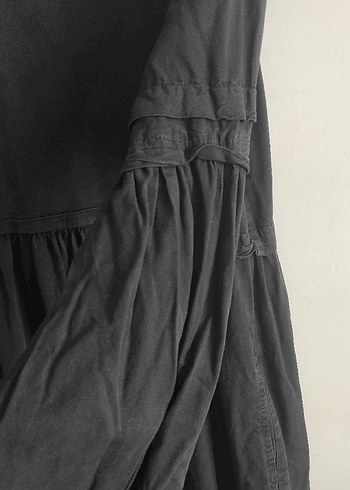 Siyah Uzun Kollu Elbise - Görsel 2