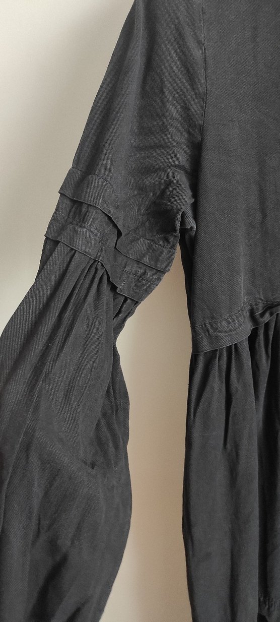 Siyah Uzun Kollu Elbise - Görsel 5