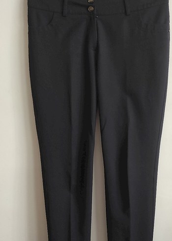 Kadın Siyah Ofis Kumaş Pantolon - Görsel 2